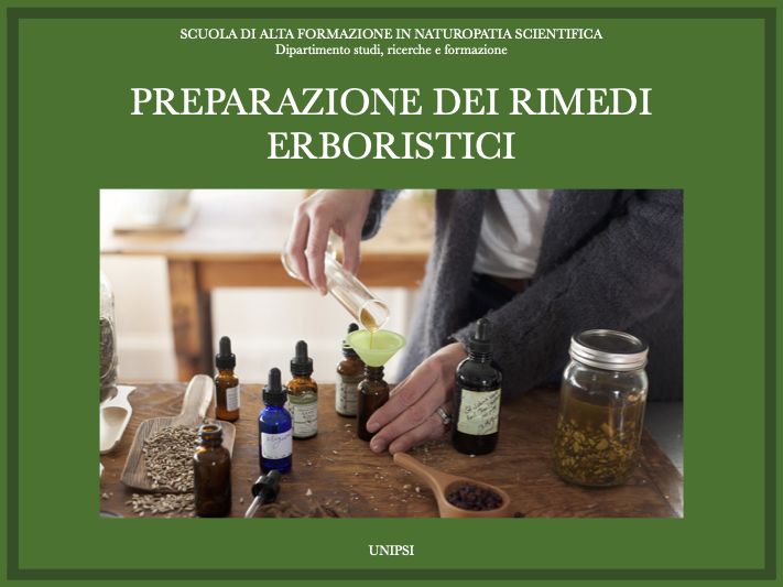 PREPARAZIONE DEI RIMEDI ERBORISTICI