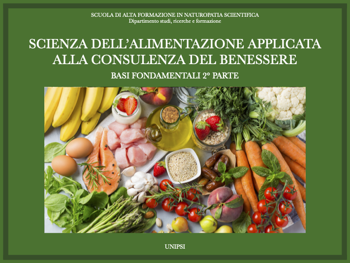 SCIENZA DELL’ALIMENTAZIONE APPLICATA ALLA CONSULENZA DEL BENESSERE 2