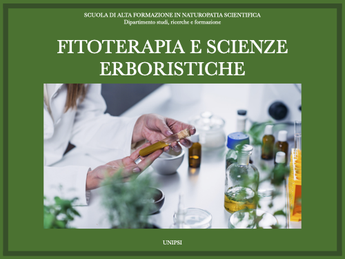 FITOTERAPIA E SCIENZE ERBORISTICHE