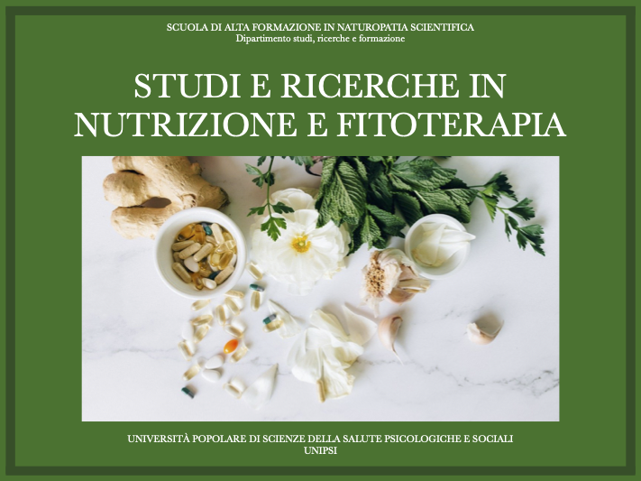 STUDI E RICERCHE IN NUTRIZIONE E FITOTERAPIA